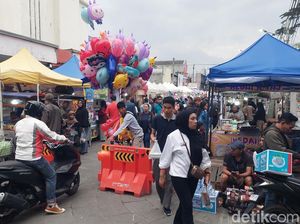Muncul Bazar Ramadan Ilegal di Alun-alun Cimahi, Ngatiyana Selidiki