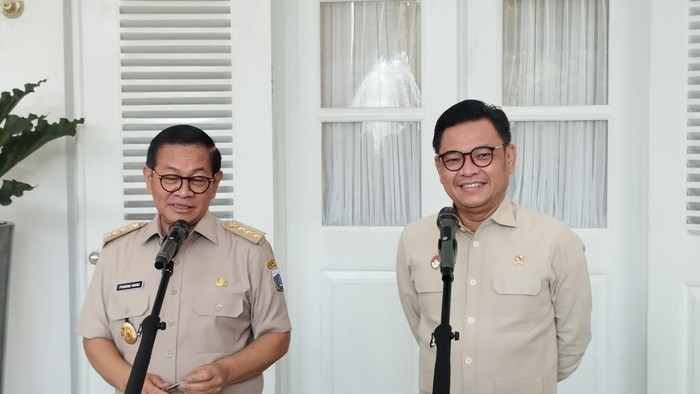 Gubernur Jakarta Pramono Anung dan Gubernur Lemhannas Ace Hasan