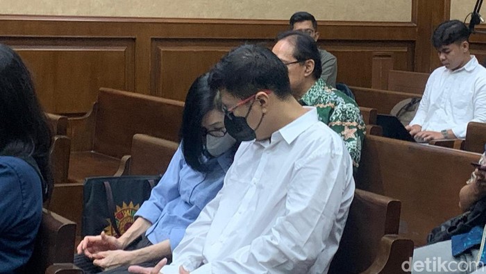 Jaksa menghadirkan Gregorius Ronald Tannur sebagai saksi sidang kasus suap vonis bebas Ronald di Pengadilan Tipikor Jakarta. (Mulia/).