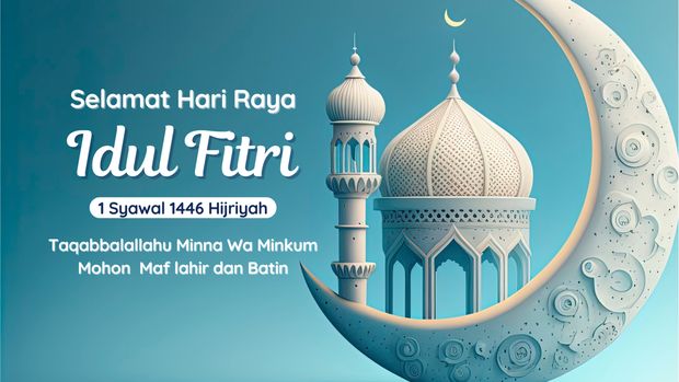 Kartu Ucapan Idul Fitri 2025.