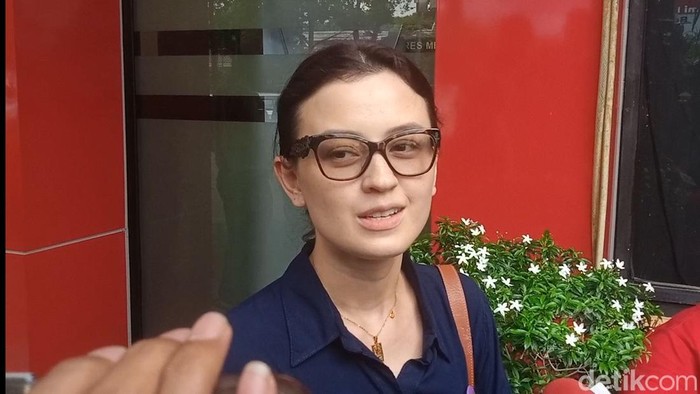 Kimberly Ryder saat ditemui di Polres Jakarta Selatan.