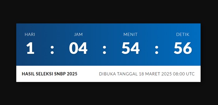 Pengumuman SNBP 2025