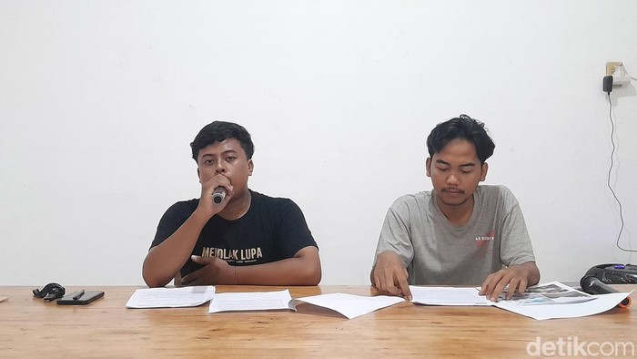 Staf KontraS Sumut membeberkan kronologi hasil investigasi mereka terkait kematian Pandu yang diduga tewas usai ditendang anggota polisi di Asahan (Nizar Aldi/detikSumut)