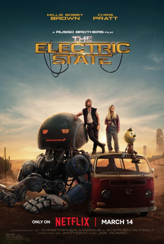 Cuplikan adegan dalam film The Electric State (2025).