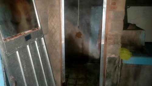 TKP pensiunan polisi tewas bunuh diri di Jembrana, Senin (17/3/2025). (dok Polsek Jembrana)