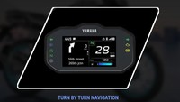 Secara fitur, Yamaha FZ-S Fi Hybrid sudah dilengkapi berbagai teknologi unggulan, seperti panel instrumen layar TFT 4,2 inci yang dapat diintegrasikan dengan ponsel pintar melalui aplikasi Y-Connect. Sistem ini mencakup navigasi turn by turn (TBT) yang didukung oleh Google Maps, yang menyediakan penunjuk arah secara langsung. Foto: Dok. Yamaha
