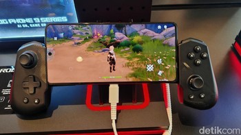Asus mengatakan ponsel gaming ini diluncurkan eksklusif untuk pasar Asia Tenggara dan dibanderol dengan harga lebih terjangkau. Foto: Virgina Maulita Putri/detikINET
