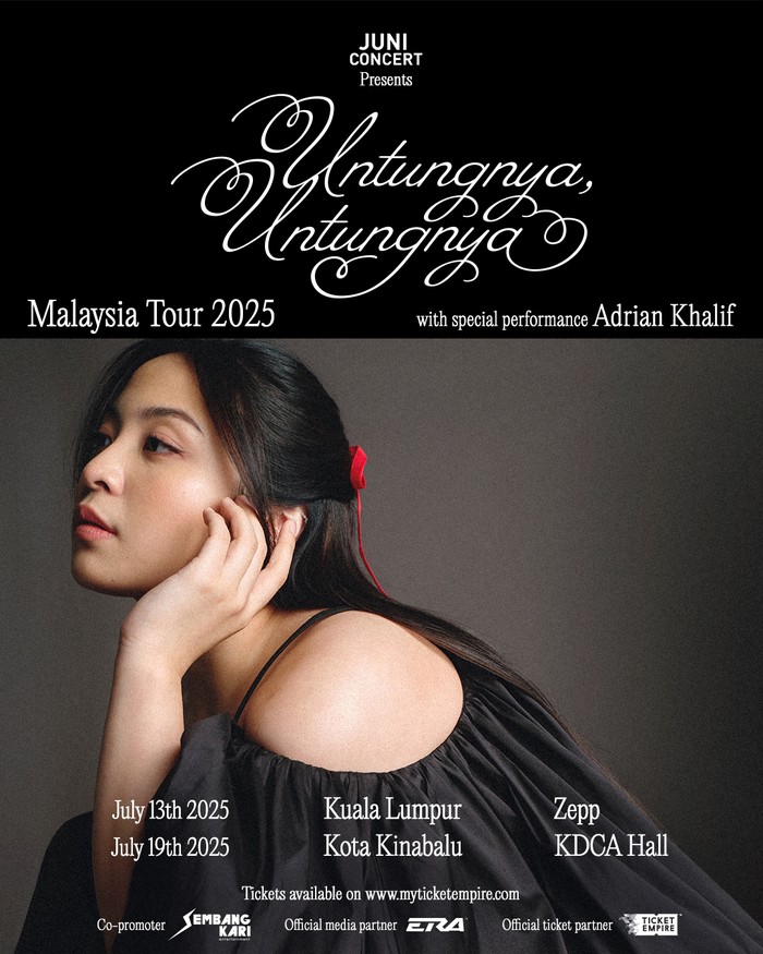 Bernadya Penyanyi muda Bernadya akan menggelar tur Untungnya, Untungnya Malaysia Tour 2025 di Kuala Lumpur Juli 2025.