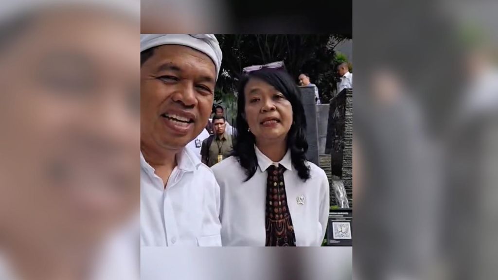 Gubernur Jawa Barat Dedi Mulyadi dan Wakil Menteri Pekerjaan Umum (PU) Diana Kusumastuti. (Instagram/dedimulyadi71)