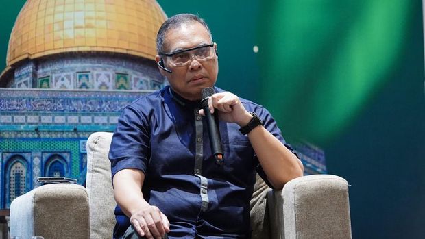 Guru Besar UI, Hikmahanto Juwana, dalam acara Ifthar Talk di Jakarta, Selasa (18/3/2025).