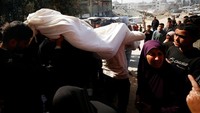 Dalam sebuah pernyataan, Hamas mengatakan Netanyahu dan pemerintah ekstremisnya telah memutuskan untuk membatalkan perjanjian gencatan senjata, yang akan membuat para tahanan di Gaza menghadapi nasib yang tidak diketahui. (REUTERS/Mahmoud Issa)