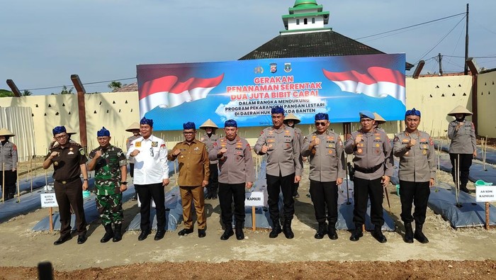 Kapolri resmikan Balai Latihan Poliran di Banten (Bahtiar/detikcom)