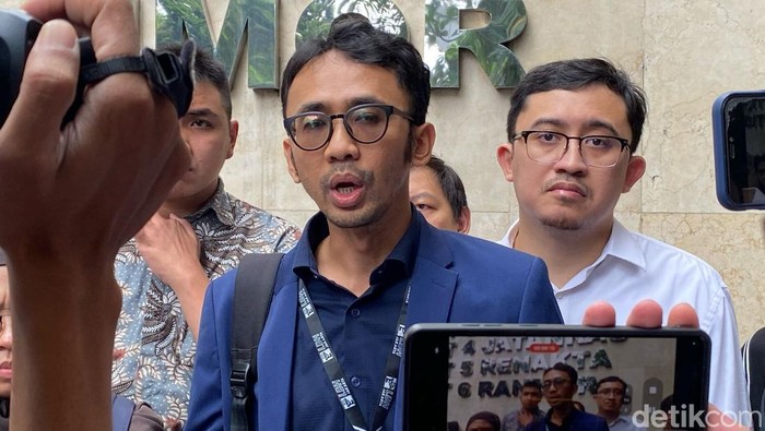 Koalisi Masyarakat Sipil di Polda Metro Jaya. (Wildan/detikcom)