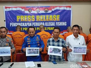 10 Pelaku Ilegal Fishing di Perairan Pangkep Ditangkap, 1 Kapal Disita