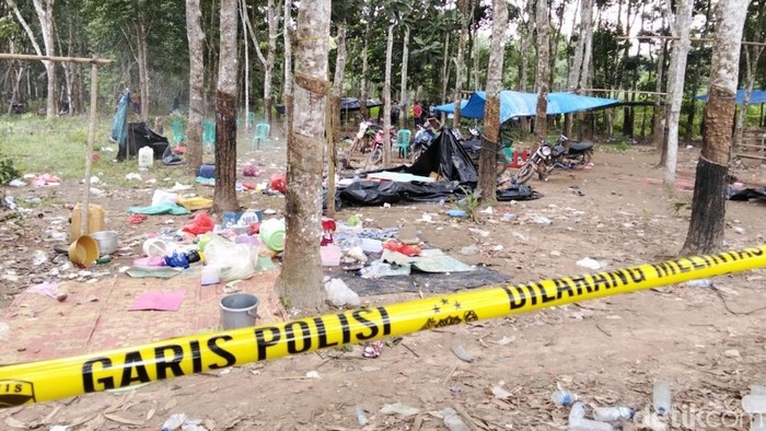 Lokasi judi sabung ayam, tempat ditembaknya 3 polisi Lampung.