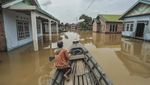 Penampakan Banjir Kepung Tujuh Desa di Muaro Jambi