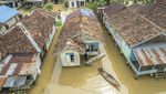 Penampakan Banjir Kepung Tujuh Desa di Muaro Jambi