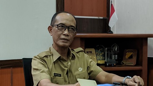 Plt Kepala BPKAD NTB, Ervan Anwar, saat ditemui di Kantor Gubernur NTB, Selasa (18/3/2025). (Ahmad Viqi/detikBali)