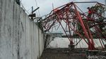 Potret Tower BTS 30 Meter Ambruk Diterjang Angin Puting Beliung