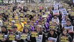 Ribuan Demonstran di Seoul Tuntut Presiden Yoon Suk Yeol Undur Diri