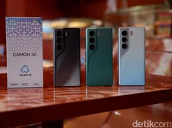 Wujud Camon 40 4G, HP Tecno Baru Harga Rp 2 Jutaan