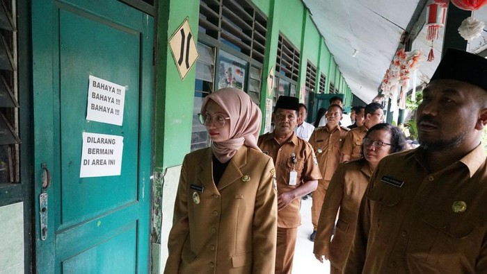 Wali Kota Kediri Vinanda sidak di SD Negeri Setono Pande