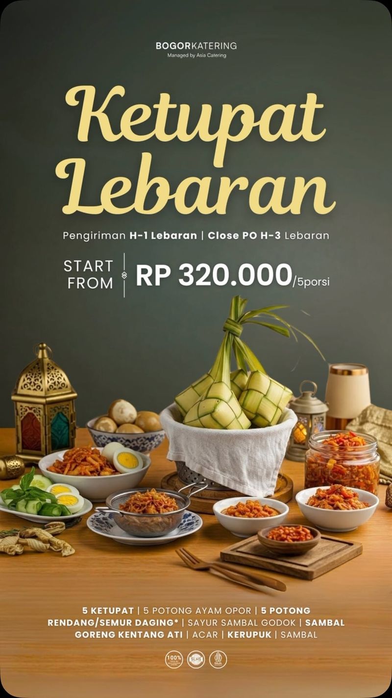 5 Tempat Beli Online Paket Ketupat Lebaran Berlauk Lengkap