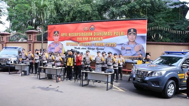 Apel Kesiapsiagaan Satgas Humas Operasi Ketupat 2025, Rabu (19/3/2025).