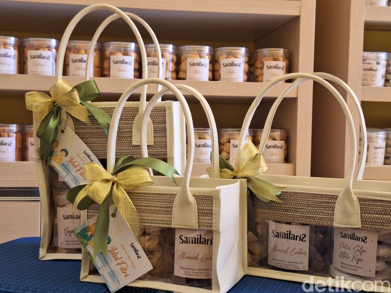 Beberapa varian hampers milik Ida Ayu Nyoman Sri Utami, Rabu (19/3/2025). (Nathea Citra/detikBali)