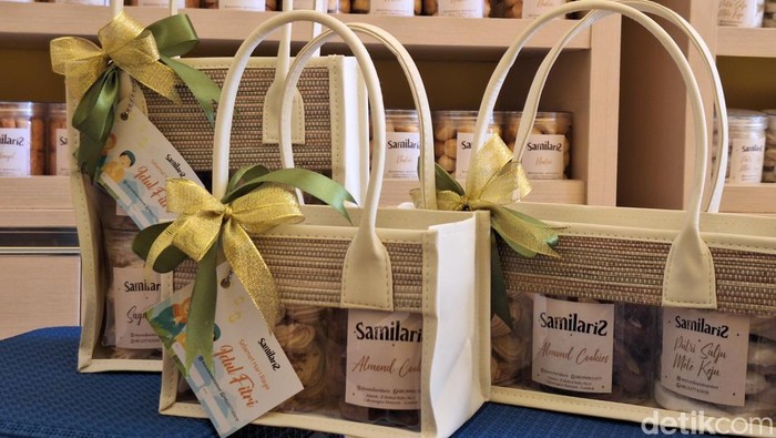 Beberapa varian hampers milik Ida Ayu Nyoman Sri Utami, Rabu (19/3/2025). (Nathea Citra/detikBali)