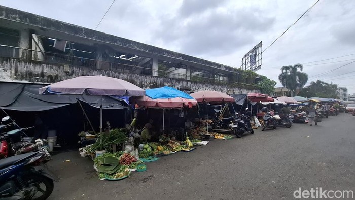 Blok B Pasar Inpres Lubuklinggau yang sudah rusak