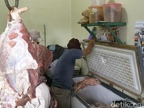 10 Kg Daging Sapi Busuk Ditemukan di Pasar Bendungan Kulon Progo