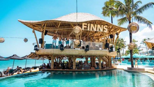 Finns Beach Club Bali di kawasan Pantai Berawa, Kuta Utara, Badung, Bali. (Foto: Dok. Finns Bali)