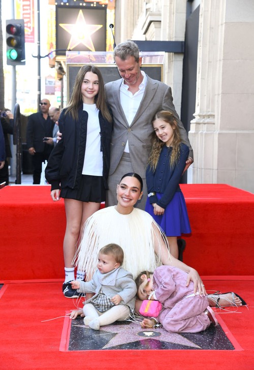 HOLLYWOOD, CALIFORNIA - MARCH 18: (2nd L-R) Vin Diesel, Gal Gadot and Patty Jenkins attend Gal Gadot's Hollywood Walk of Fame Star Ceremony in Hollywood, California on March 18, 2025. (Photo by Alberto E. Rodriguez/Getty Images for Disney)