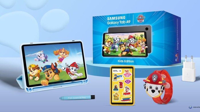 Galaxy A16 dan Tab A9 Kids Edition PAW Patrol