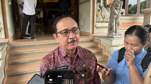 Kadispar Bali, Tjok Bagus Pemayun, saat ditemui di kantor DPRD Bali, Rabu (19/3/2025). (Rizki Setyo/detikBali)