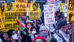 Massa Pro-Palestina Unjuk Rasa di Times Square New York, Kecam Serangan Israel