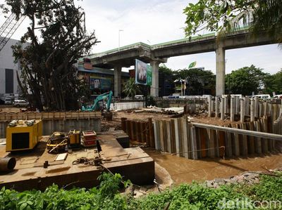 Pembangunan Turap Kali Pesanggrahan ITC Cipulir Terus Dikebut