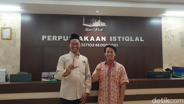 Perpustakaan Masjid Istiqlal, Jakarta. Kunjungan detikEDu ke Perpustakaan Masjid Istiqlal, Jakarta, Rabu (19/3/2025)