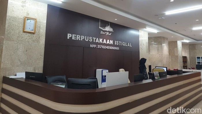Kunjungan detikEDu ke Perpustakaan Masjid Istiqlal, Jakarta, Rabu (19/3/2025)