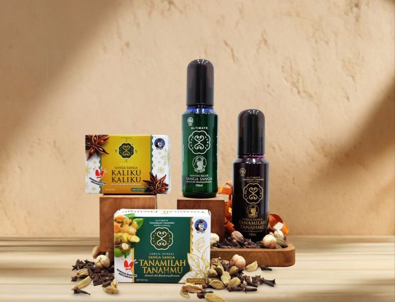 Produk minyak herbal Sanga Sanga. (Foto: Dok. Istimewa)