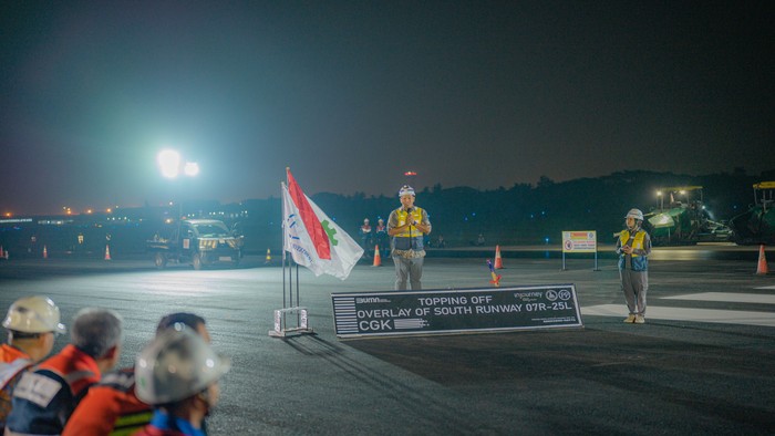 Jelang Lebaran, PTPP Kejar Pekerjaan Overlay Runway Bandara Soekarno-Hatta