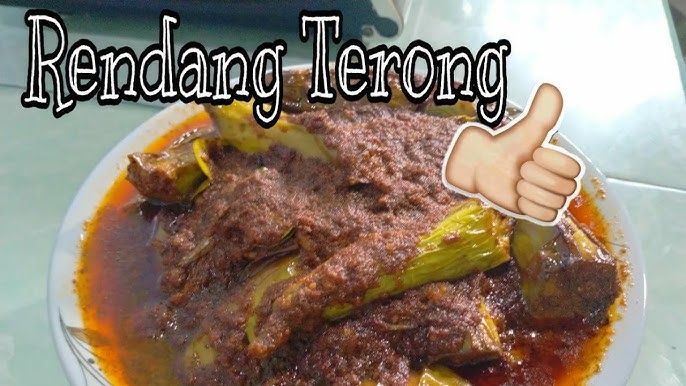 ilustrasi rendang terong, nangka muda, jengkol