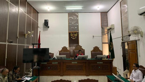 Sidang praperadilan Firli di PN Jaksel pada Rabu (19/3/2025)-(Mulia/detikcom)