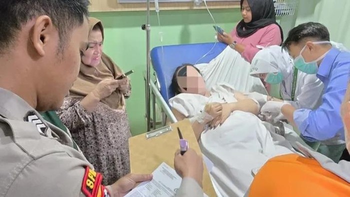 Wanita di Palembang melapor polisi usai menjadi korban penusukan oleh mantan suaminya