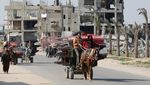 Warga Palestina Ngungsi Lagi Saat Israel Kembali Bombardir Gaza