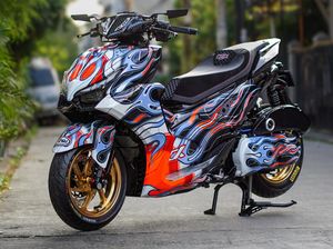 Aerox Alpha Jadi Makin Menyala Pakai Livery Ikonik Arai