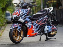 Aerox Alpha Jadi Makin Menyala Pakai Livery Ikonik Arai