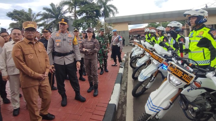 Apel operasi ketupat di Polda Banten (Bahtiar/detikcom)