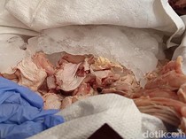 Daging Ayam Mencurigakan Ditemukan Saat Operasi di Pasar Rejowinangun